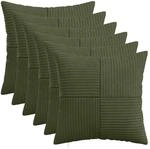 Kissenbezug 6 Pcs Almelo Gr&uuml;n 30 X 30 Cm Cord Vidaxl