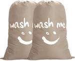 2er-pack W&auml;sches&auml;cke 125l Gro&szlig; Faltbar Khaki