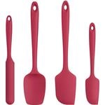 Silikon Teigschaber Set 4-teilig, 315℃ Hitzebest&auml;ndig, Rot