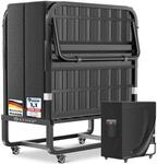 Kesser&reg; Klappbett 200 X 90 Cm, Mit Matratze - Premium Komfort, Anthrazit