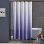Schmaler Duschvorhang Eck Dusche Badewanne Textil Polyester Gradient Lila 90x180