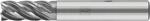 Pferd Tools Vhm-fr&auml;ser &Oslash;8mm, 5 Schneiden, Mit Spanteiler, 2xdc, Radius 0,5mm,...