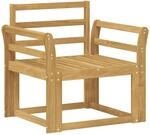 Outdoor-sofagarnitur Massivholz Akazie Wei&szlig; Vidaxl