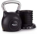 Km-fit Verstellbare Kettlebell 1,5-10 Kg, 7-in-1 Kugelhantel Mit Stahlgriff &