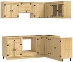 Schrank Ski 8 Stk. Honigbraun Massives Kiefernholz Vidaxl