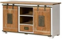 Sideboard Mango Wei&szlig; Lackiert 128x45x70 (bxtxh) Montiert Railway 502
