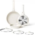 Innerwell 6-tlg. Keramik Bratpfannen-set 20/24/28cm +deckel, Induktion Antihaft