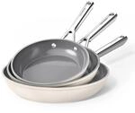 Pfannenset Keramik Induktion 20/24/28cm, Diamondtitan Beschichtung,...
