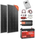 Vevor 400w Solaranlage Komplettset, Insel Solaranlage Inkl. 2x 200w...
