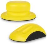Schleifklotz Klett 125mm, Rund & Mausform, Pu-tr&auml;gerplatte, Ergonomisch