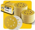 Schleifscheiben 125mm 8 Loch Klett P240 K&ouml;rnung 100er Pack F&uuml;r...