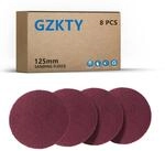 Schleifvliese 125mm Klett P150-180 K&ouml;rnung F&uuml;r Exzenterschleifer 8 St&uuml;ck