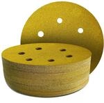 50er Pack Schleifpapier 150mm Korn 80, 6-loch Klett-schleifscheiben F&uuml;r