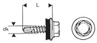 Selbstbohrende Schraube 4,8 X 25 Mm, Verzinkt &ndash; 5,0 Sto &ndash; Wsb 25 Znw
