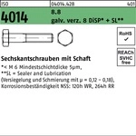 Sechskantschraube Iso 4014 M.schaft M 6 X 45 8.8 Galvanisch Verzinkt 8 Disp+sl