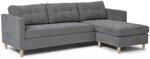 Marino Sofa, Chaiselongue Rechts Oder Links Gewendet In Samt Grau.
