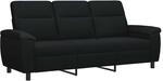 Sofa Schwarz 214 X 90 X 95 Cm Stoff Vidaxl