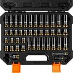 43-teiliges Schlagschrauber-stecknuss-set 3/8 Zoll Cr-mo Stahl Metrisch & Sae...