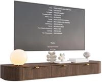 Selsey Coru Slim - Tv-h&auml;ngeboard Mit 3 Schubladen, Eichenholzoptik, 175 Cm