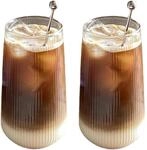 2er Set Latte Macchiato Gl&auml;ser 500ml, Borosilikatglas, Doppelwandig, F&uuml;r...