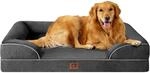 Orthop&auml;disches Hundebett Xl 112x81cm Mit Memory Foam, Waschbar, Wasserdicht,