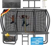 Kesser&reg; Gartentrampolin Mit Sicherheitsnetz, Gs - &Oslash; 244 Cm, Anthrazit