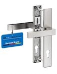 Eloxierter Schmalrahmen-beschlag 92mm Edelstahl-optik Langschild Dr/dr 87-95mm