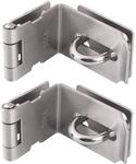 2x 90 Grad Winkel Vorh&auml;ngeschloss Haspe Edelstahl F&uuml;r Schiebet&uuml;ren Und...