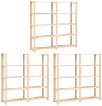 Vidaxl - Lagerregale 5 B&ouml;den 3 Stk. 170x38x170cm Massivholz Kiefer 500kg