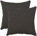 Kissenbezug 2 Pcs Heerlen Dunkelgrau 35 X 35 Cm Boucl&eacute; Vidaxl