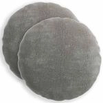 Kissenbezug 2 Stk. Heerlen Dunkelgrau &Oslash; 60 Cm Chenille-stoff Vidaxl