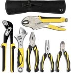 6-teiliges Zangen-set Mit Verstellbarem Schraubenschl&uuml;ssel Und Tasche