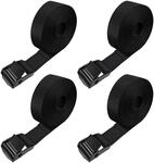 Spanngurte 3m 4 St&uuml;ck, Polyester, Verzinkter Verschluss, F&uuml;r Caravan & Boot