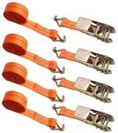 4er-set Spanngurte Mit Doppelhaken, 5m X 2.5cm, 2 Tonnen Bruchlast