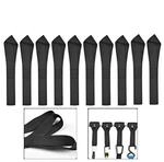 10x Spanngurte 20cm Schwarz, 125kg Belastbarkeit, F&uuml;r Motorrad, Atv, Utv