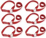 6er Set Spanngurte Mit Klemmschloss 1m X 25mm Bis 100kg F&uuml;r Motorrad &