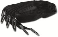 Chilitec Klettband-set Mit &Ouml;se, 80x3 Cm, Schwarz, 5 St&uuml;ck