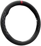 Lenkradbezug Auto, D&uuml;nn, Komfort, Anti-rutsch, Sport, 37-38cm, Schwarz