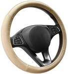 Lenkradbezug Mikrofaser Leder Beige M 37-38cm Universal
