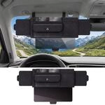 Pu-leder Auto Sonnenblende Verl&auml;ngerung Mit Organizer Schwarz