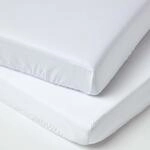 Homescapes - Spannbettlaken Kinderbett 60 X 120 Cm, 100% Bio-baumwolle, 2er Set,