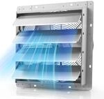 Vevor 413 Mm Abluftventilator Mit Lamellen Industrie Wandventilator 72 W,...