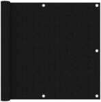 Balkon-sichtschutz Schwarz 90x300 Cm Oxford-gewebe Vidaxl