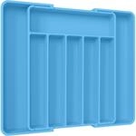 Erweiterbarer Besteckkasten F&uuml;r Schubladen, Dunkelblau, Gro&szlig;