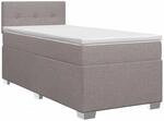Boxspringbett Mit Matratze Taupe 100 X 200 Cm Stoff Vidaxl
