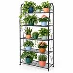 Relaxdays Blumenregal Mit 5 Ablagen, Hbt: 144 X 71 X 24,5 Cm, Blumen- &