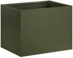 Garten-pflanzgef&auml;&szlig; Olivgr&uuml;n 40 X 30 X 30 Cm Kaltgewalzter Stahl Vidaxl