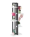 Relaxdays - Pflanzenregal, Blumentreppe Mit 5 Ablagen, Hbt 117 X 43 X 22 Cm, Stahl U.