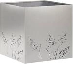 Garten-pflanzgef&auml;&szlig; Silber 50 X 50 X 49 Cm Edelstahl Vidaxl