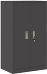Vidaxl Storage Cabinet Black 60 X 40 X 105 Cm Steel